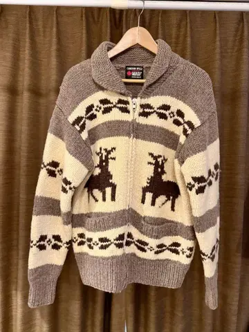CANADIAN STYLE 손뜨개질 가디건 M 사이즈