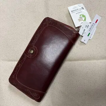다크 브라운 가죽 장지갑 새상품 이탈리아 가죽