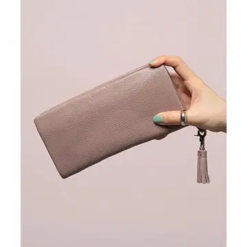 BEAURE 비유레 천연 가죽 태슬 장지갑
