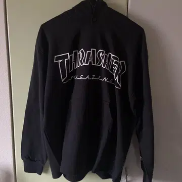 THRASHER MAGAZINE 블랙 후드티
