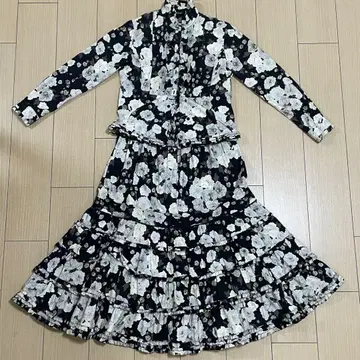 핑크하우스 셋업 롱 원피스