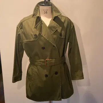 GREEN LABEL RELAXING 숏 트렌치코트