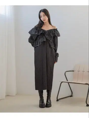 새상품 2WAY 원피스 로리즈팜 블랙 데님 정가 9000엔