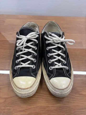 컨버스 척테일러 블랙 가죽 로우컷