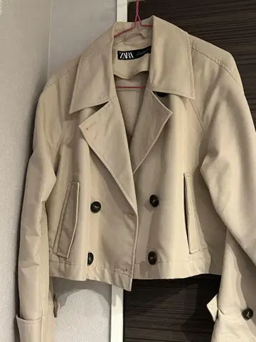 ZARA 숏 트렌치코트 베이지 M