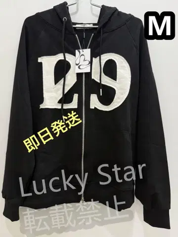 ILLIGO 129 로고 블랙 후드티 M 사이즈 29 프린트