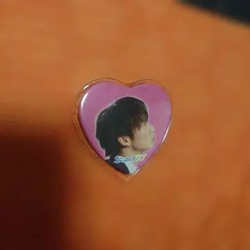 다나카 케이 하트형 캔 배지 2