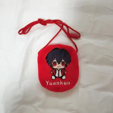 컬러풀 피치 유안군 아플리케 파우치