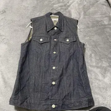 WEST RIDE LEATHER CO. 다크 데님 베스트 사이즈 40