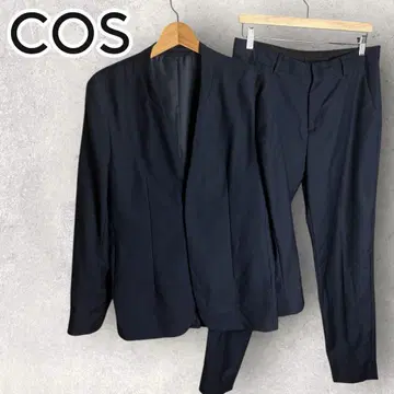 COS 셋업 옷깃 없음 노카라 수트 상하의