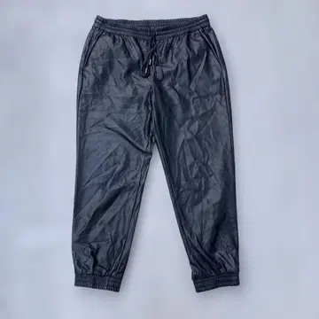 unknown 조거 팬츠 인조 가죽 블랙 비건 가죽 구제 의류