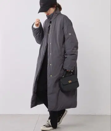 pual ce cin 프렌치 덕 다운 스탠드 코트 / 흑먹색