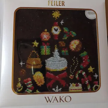FEILER WAKO 크리스마스 손수건 블랙