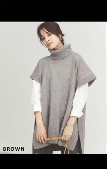 베이스먼트 온라인 롱 니트 베스트
