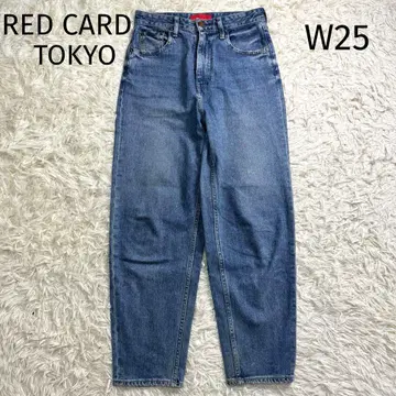 RED CARD TOKYO swing 루즈 테이퍼드 데님 사이즈 25