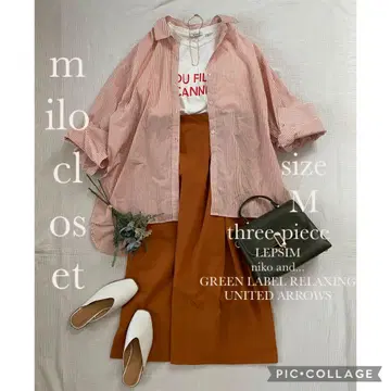깔끔한 스트라이프 세트 여성용 의류 묶음 판매 코디 세트업