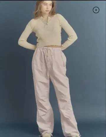 THE SISHIKUI 파라슈트 팬츠 핑크 sizeS