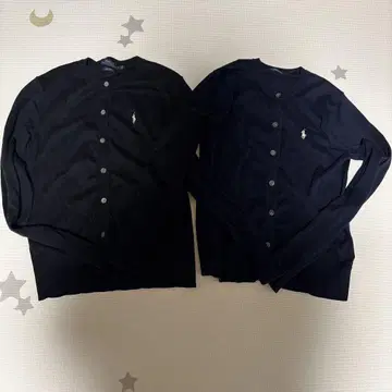 폴로 랄프 로렌 가디건 블랙 네이비 2개 세트 S 사이즈