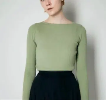 moussy 리브 그린 긴팔 상의