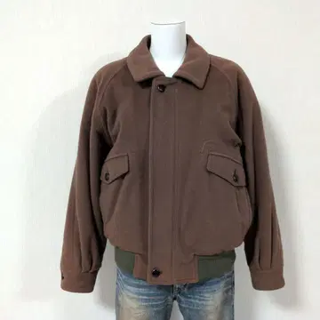 남성용 울 블루종 구제 의류 빈티지 레트로