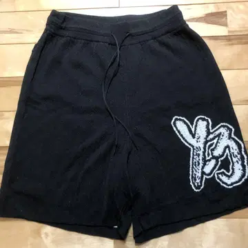 ys 로고 자수 블랙 숏팬츠