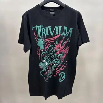 TRIVIUM 2023 낫페스 드래곤 프린트 T셔츠 L 사이즈