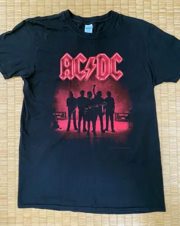 AC/DC Power Up 티셔츠 (블랙 L) 구제 의류
