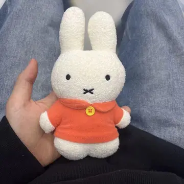 미피 봉제 인형 오렌지 의류