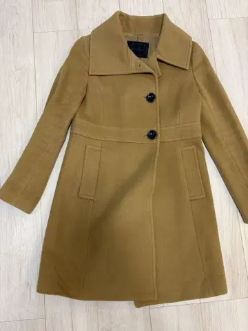 언타이틀 카멜 롱 코트 사이즈 2