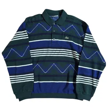 80s 프랑스제 LACOSTE 라코스테 니트 피케 셔츠 긴팔 4