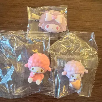 산리오 가챠가챠 사쿠라 시리즈 헤어 클립 마이 스위트 피아노 3종 세트