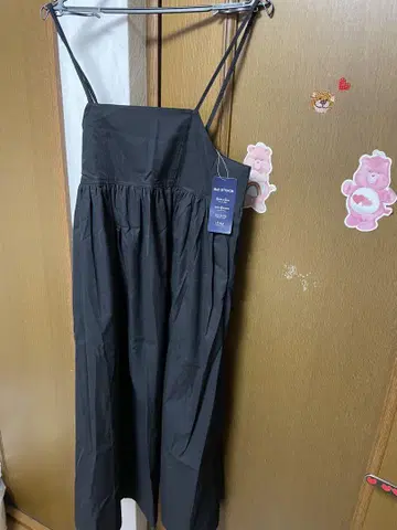 B.C STOCK 블랙 슬리브리스 맥시 드레스