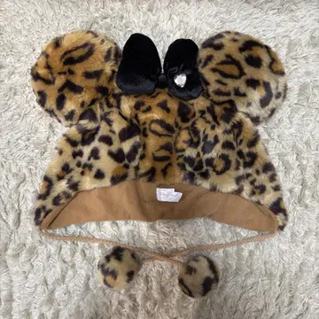 레오파드 무늬 팬캡