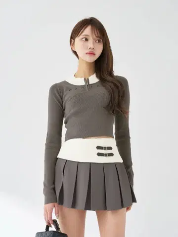 다리치 Darich DARICH 니트 셋업 그레이