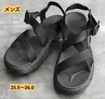 MEI 스포츠 샌들 블랙 사이즈s 25.5~26.0