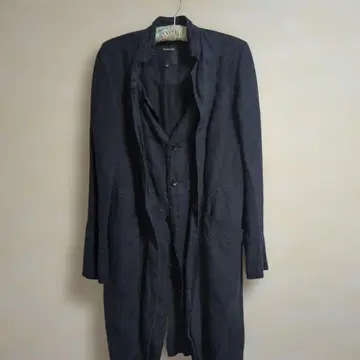 pas de calais 린넨 롱 코트 36