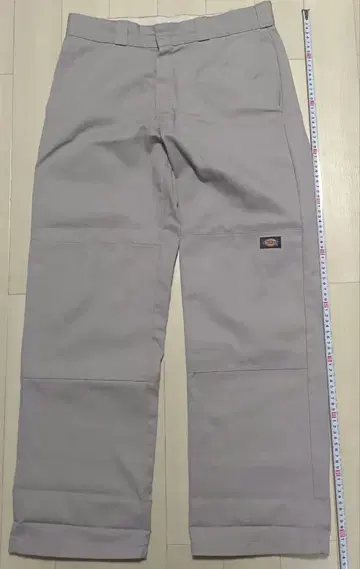 00s Dickies 더블니 워크 팬츠 그레이 중앙 미국제