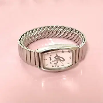 아그네스베 손목시계 agnes b 핑크 실버 스테인리스