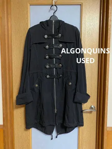 ALGONQUINS 하자 있음 블랙 코트