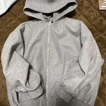 ZARA 후드 부착 그레이 후드티 M