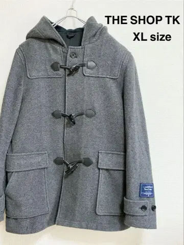 THE SHOP TK 다케오 키쿠치 그레이 더플 코트 XL 사이즈