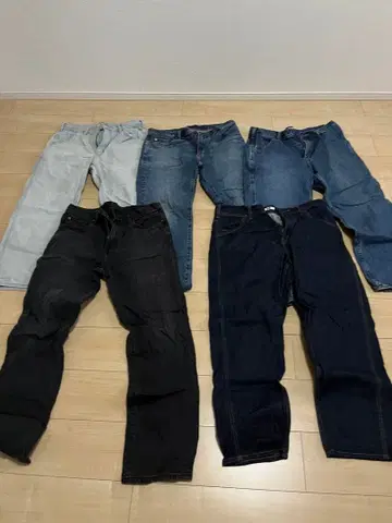 유니클로 레귤러 청바지 묶음 판매