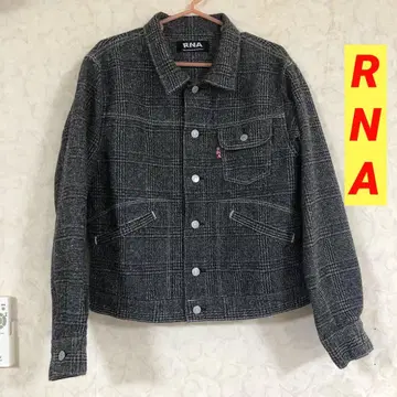 RNA J1851 글렌체크 데님 루즈 자켓 정가 18480엔