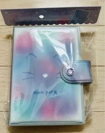씰 바인더 mon petit 모티 샤통 고양이 씰 시트 10매입