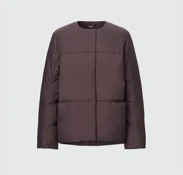 UNIQLO :C 유니클로 라이트 다운 자켓 다크 브라운 L