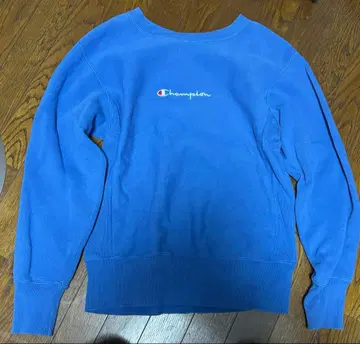 Champion Reverse M 사이즈 복각 단색 택 파랑 택