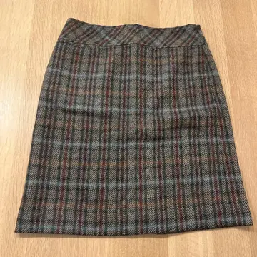 L.L.Bean 체크 무늬 울 스커트