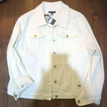 TOMMY HILFIGER 화이트 데님 자켓