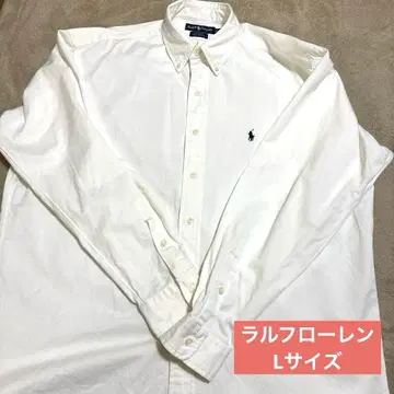 랄프 로렌 셔츠 긴팔 버튼 다운 화이트