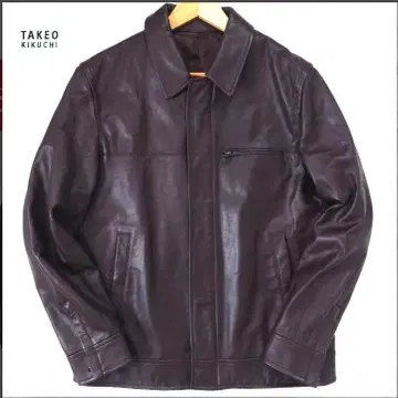 TAKEO KIKUCHI 초경량 가죽 자켓